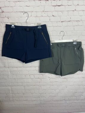 TWO Pairs of CRZ Yoga Waterproof Hiking Belt Shorts